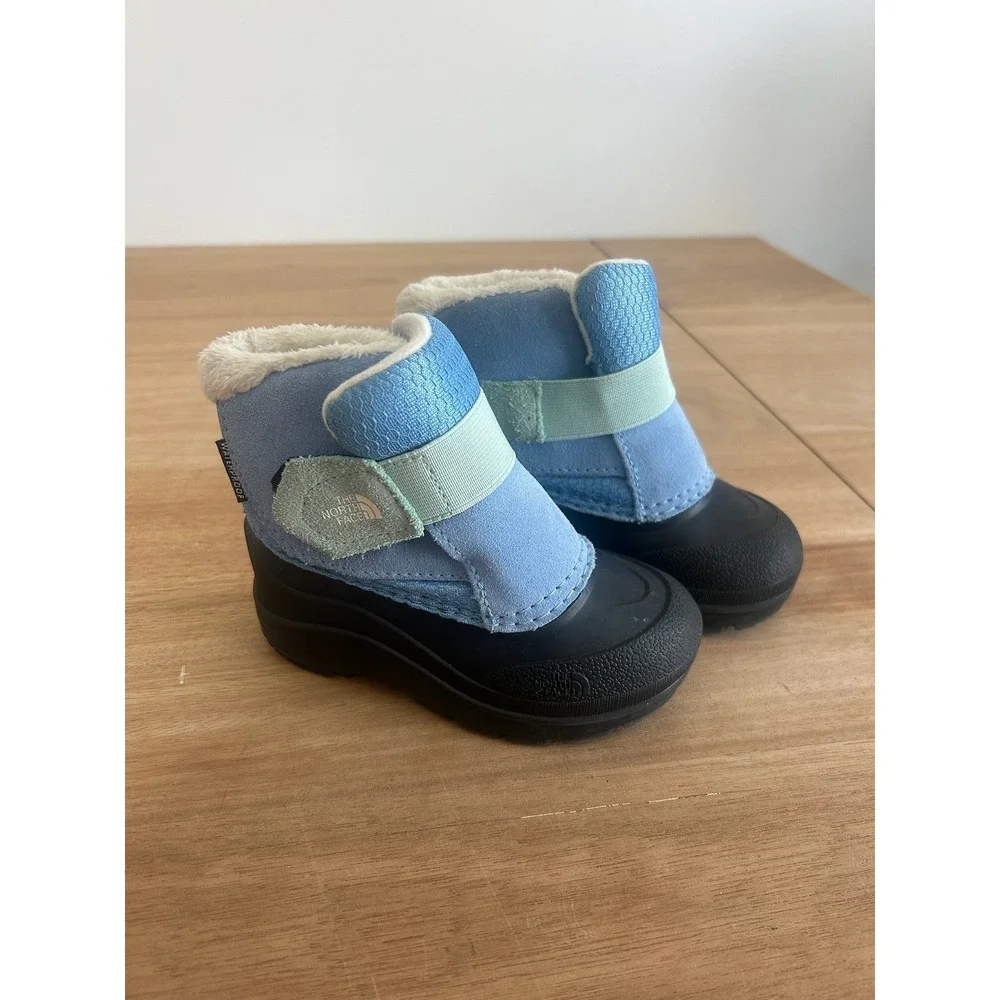 The North Face Alpenglow IV Toddler Snow Boots Blue Waterproof Winter size 8